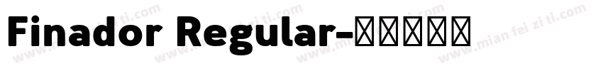 Finador Regular字体转换
